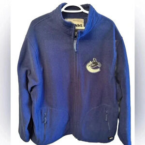Men’s Extra Large  Vancouver Canucks Zip Up Fleece Sweater